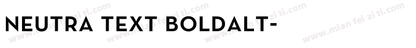 neutra text boldalt字体转换